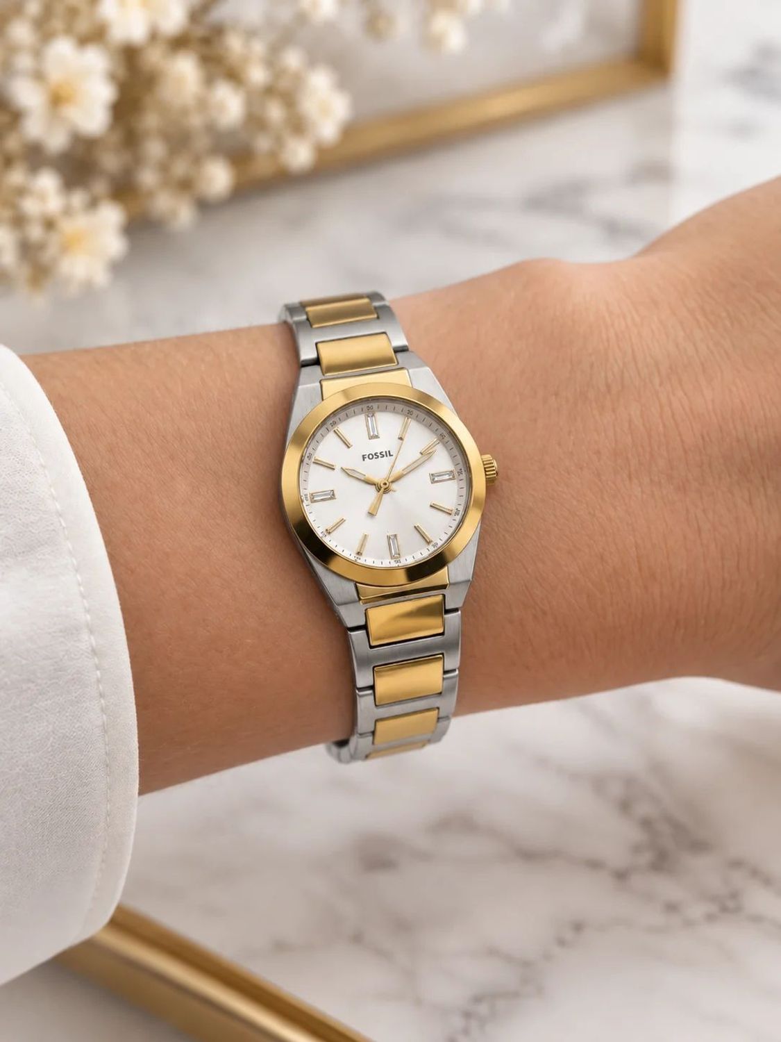 Zegarek damski Fossil ES5494 bicolor na bransolecie 26 mm 1)_.jpg