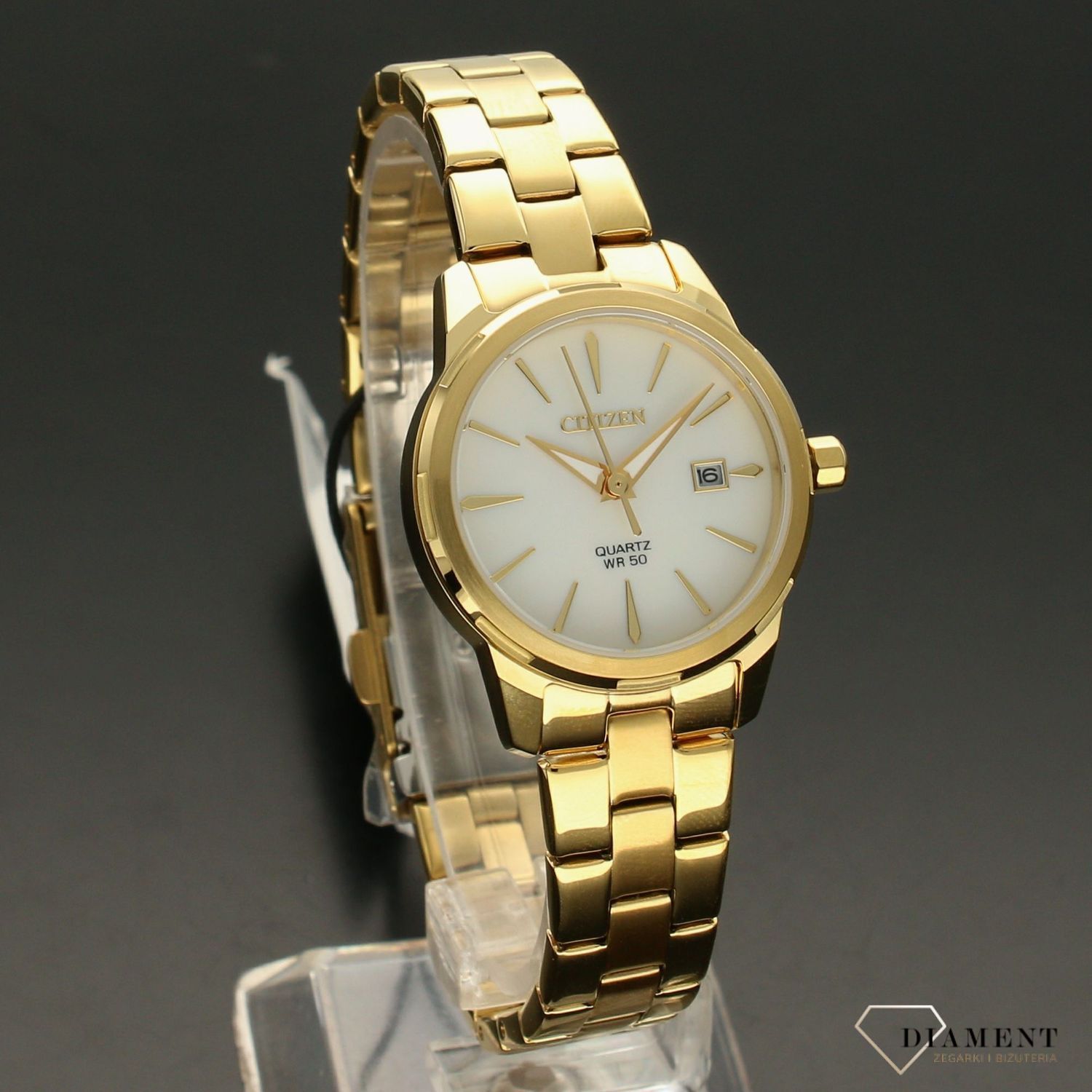 Zegarek damski Citizen 'Złoty Eco-drive' EU6072-56D.jpg