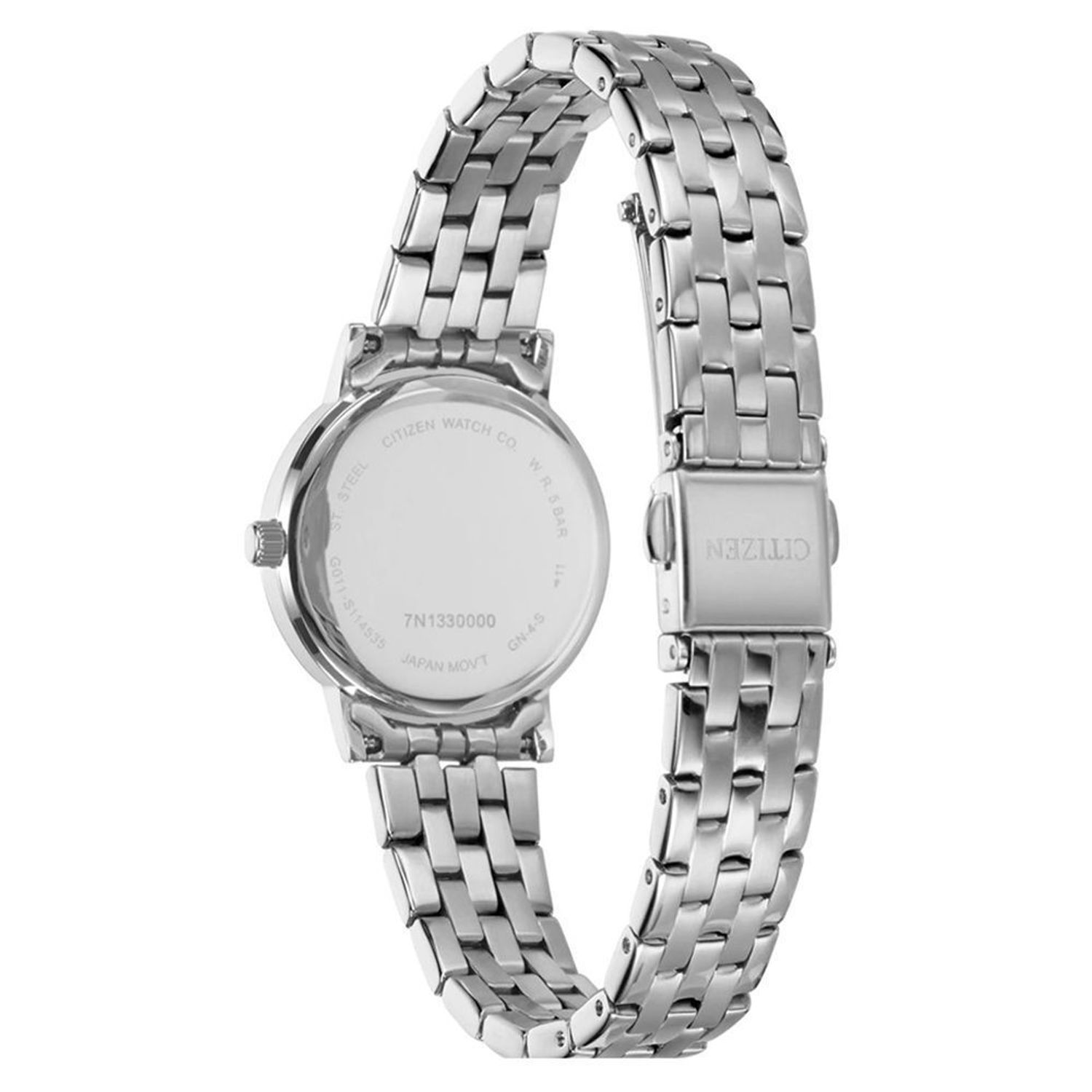 Zegarek damski Citizen Classic Lady EU6090-54A. Zegarek damski na bransolecie Citizen EU6090-54A  w kolorze srebrnym. Elegancka tarcza w kolorze białym. Jest to idealna propozycja dla kobiet na prezent (2).jpg