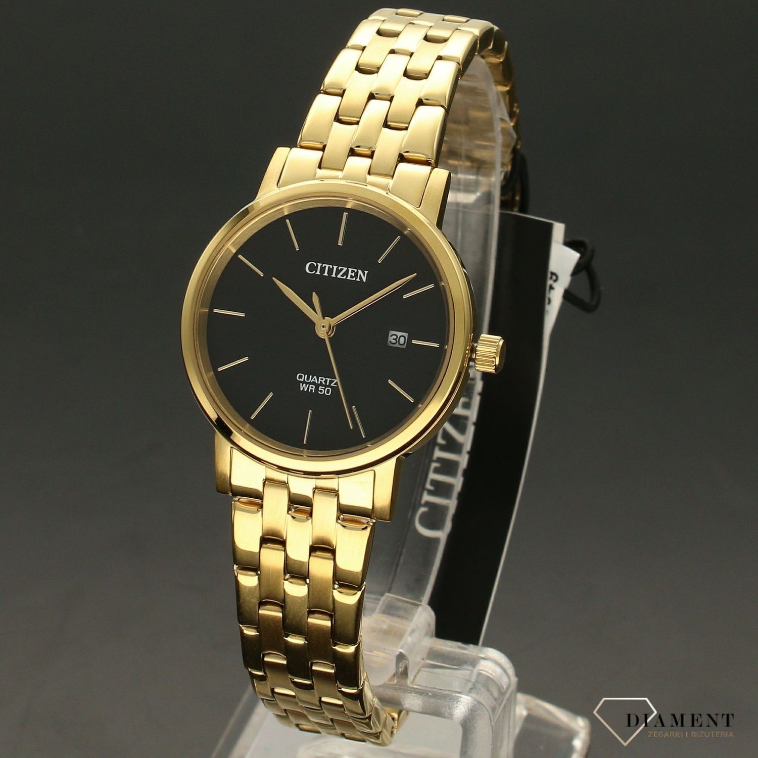 Zegarek damski na bransolecie Citizen EU6092-59E w kolorze złotym..jpg