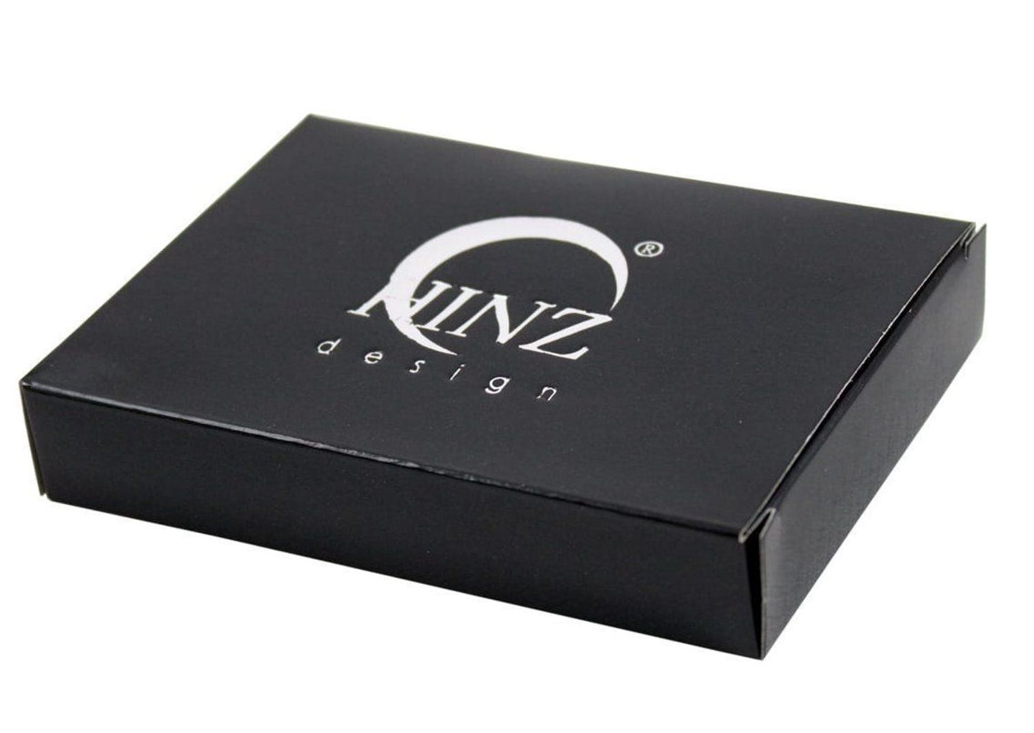 Etui do wizytówek tłoczona czarna ekologiczna skóra EW112. Eleganckie metalowe etui na wizytówki oprawione w czarną skórę (3).jpg