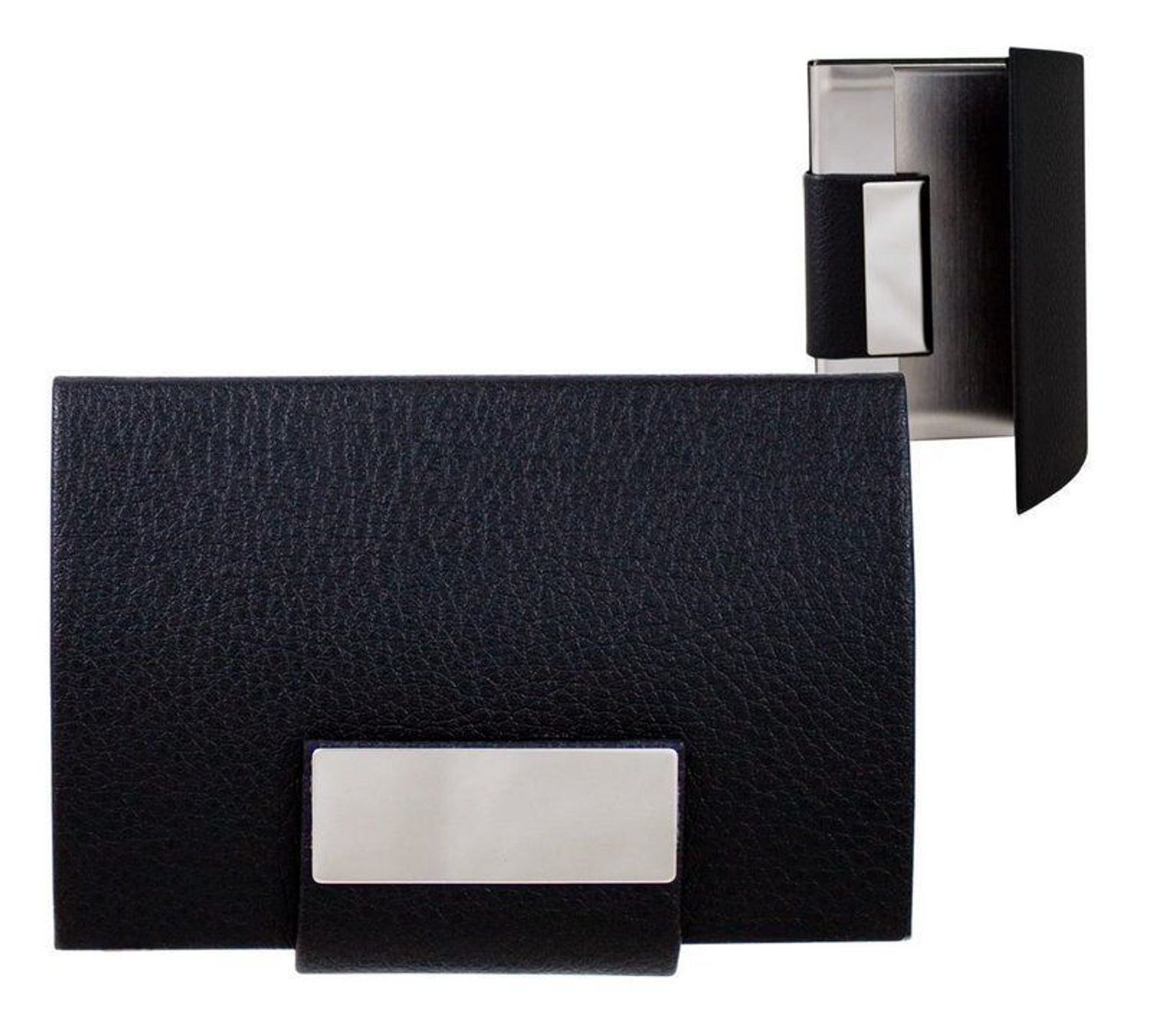 Etui do wizytówek tłoczona czarna ekologiczna skóra EW115 (2).jpg