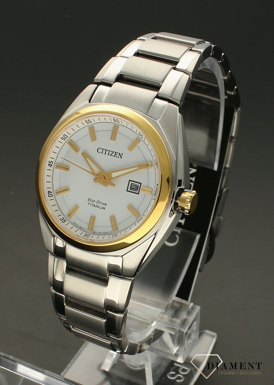 Zegarek damski na bransolecie Citizen Super-Titanium EW1264-50A.jpg