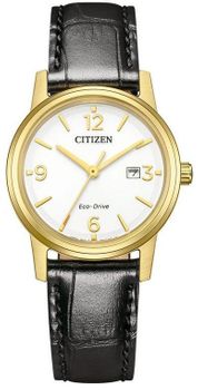 Zegarek Damski Citizen EW2722-01A Eco-Drive Elegance – Skórzany Pasek, Złota Koperta (1).jpg