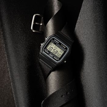 Zegarek Casio F-91WF-1AEF – zegarek cyfrowy czarny na pasku materiałowym (4).jpg