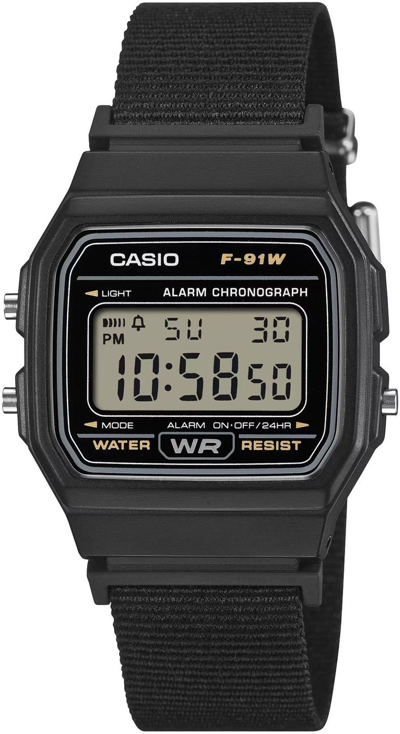 Zegarek Casio F-91WF-1AEF – zegarek cyfrowy czarny na pasku materiałowym (1).jpg