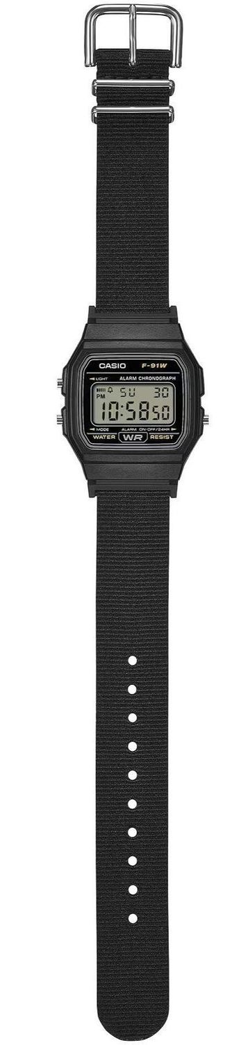 Zegarek Casio F-91WF-1AEF – zegarek cyfrowy czarny na pasku materiałowym (1).jpg