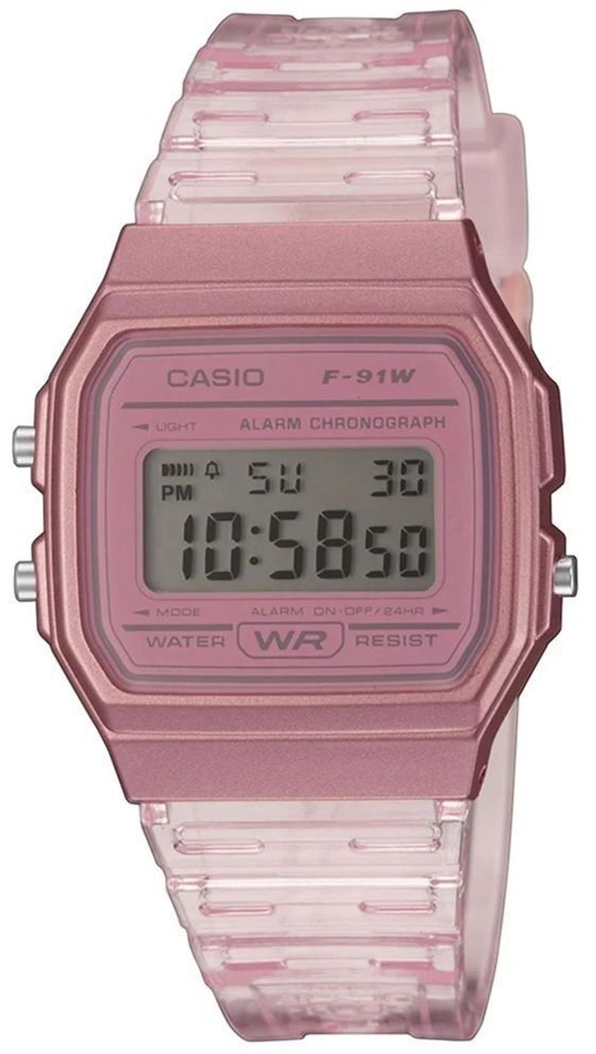 Zegarek Casio F-91WS-4EF Różowy Cyfrowy Vintage – Klasyczny Design i Nowoczesne Funkcje.jpg