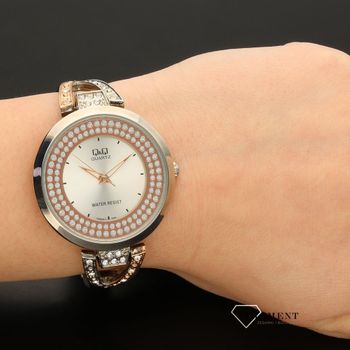 Damski biżuteryjny zegarek Q&Q F529-411 (5).jpg