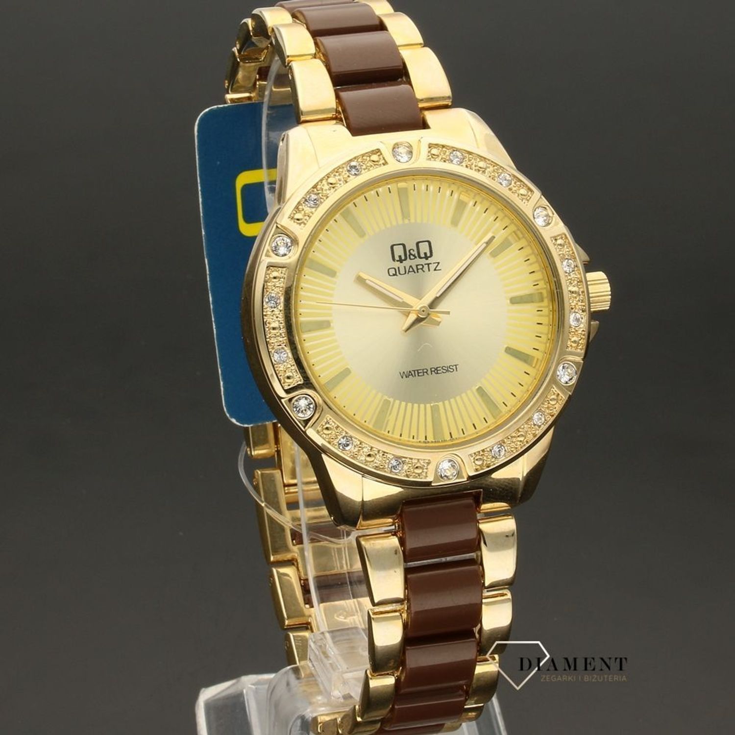 Damski biżuteryjny zegarek Q&Q F533-010 (1).jpg
