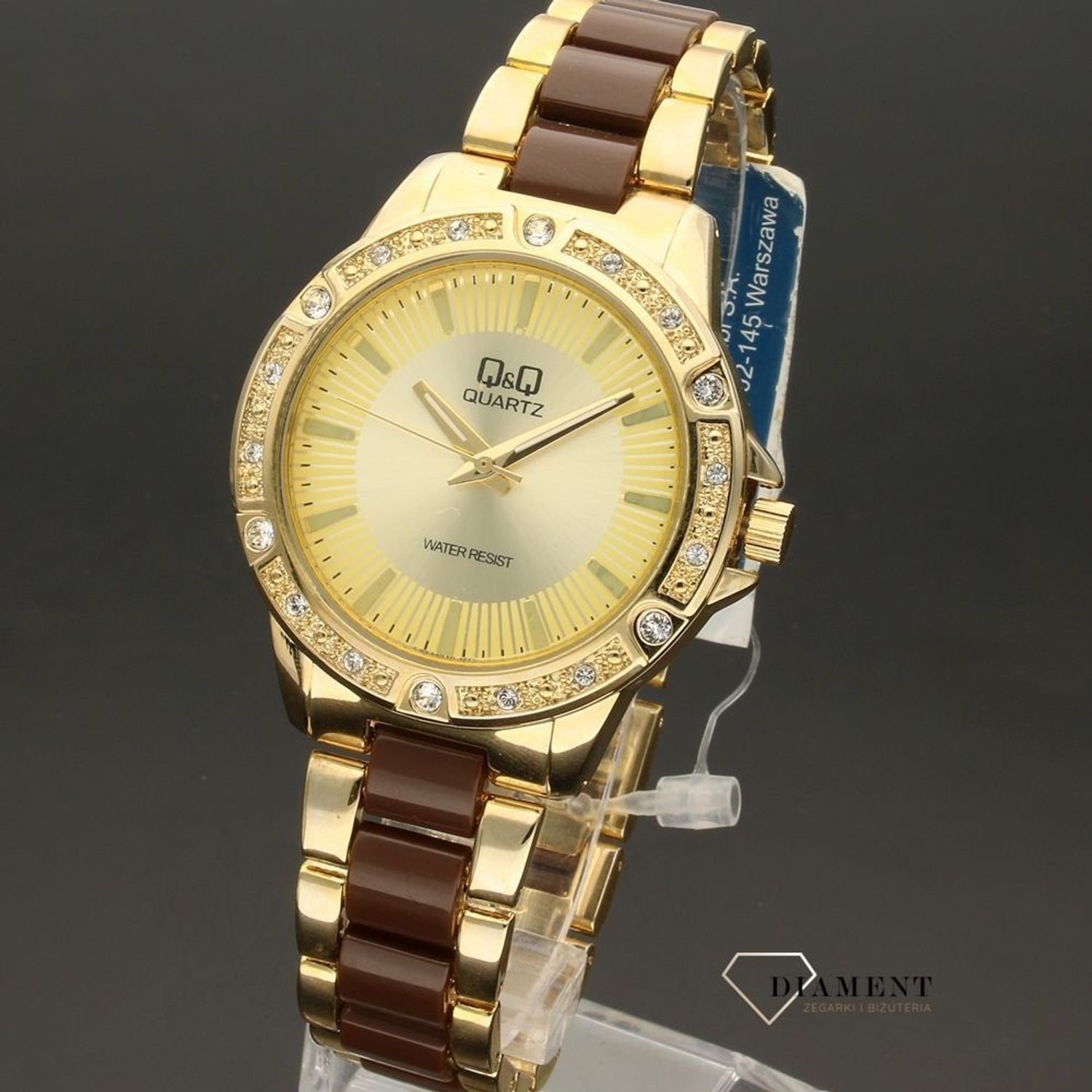 Damski biżuteryjny zegarek Q&Q F533-010 (1).jpg
