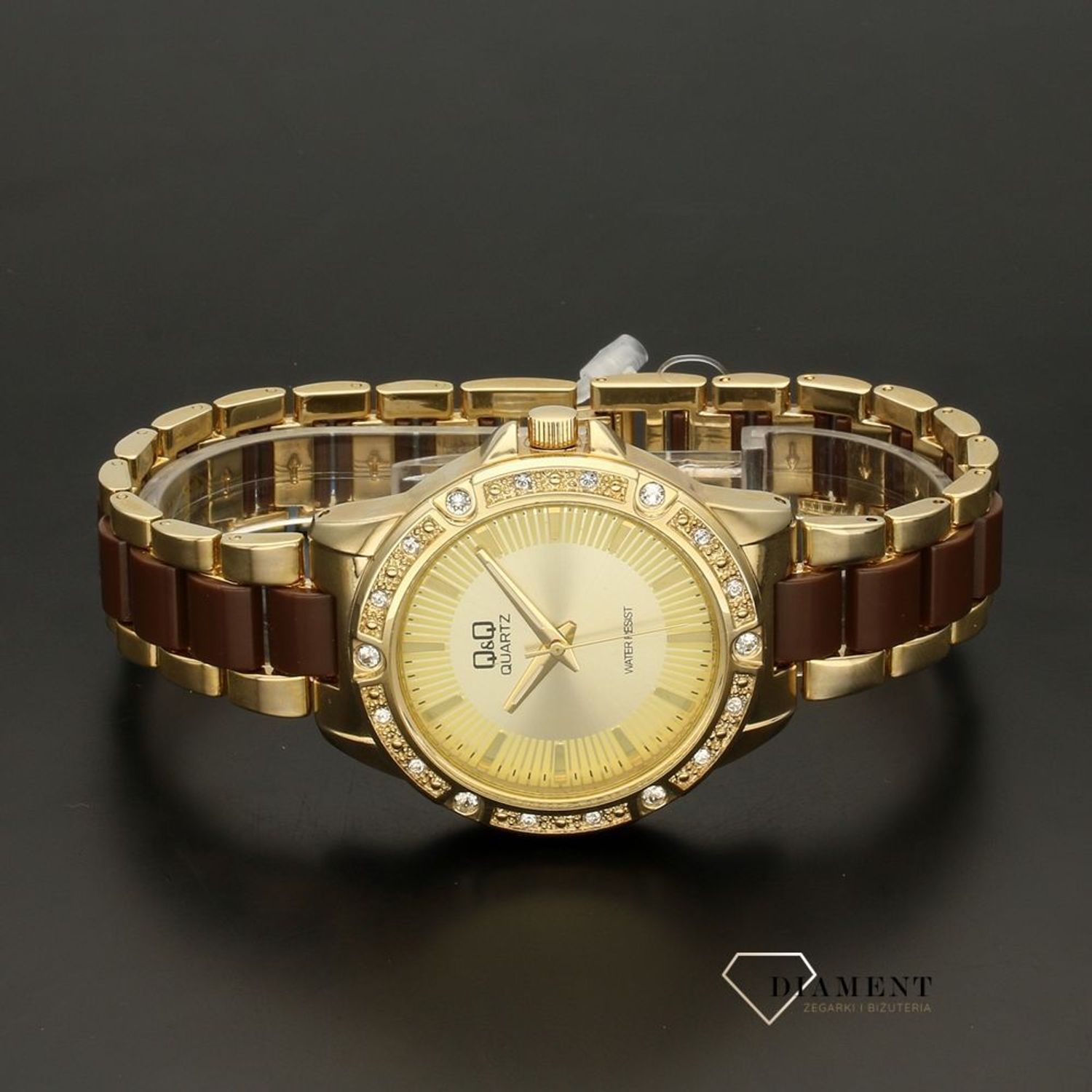 Damski biżuteryjny zegarek Q&Q F533-010 (1).jpg