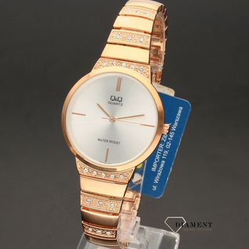 Damski biżuteryjny zegarek Q&Q F553-001 (2).jpg