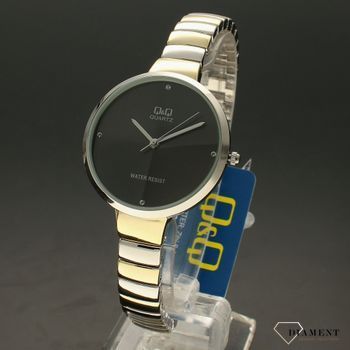 Zegarek damski złoty na bransolecie F611-402 ⌚ Zegarki damskie na bransolecie ✓Prezent dla kobiety 🎁 (2).jpg