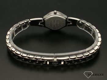 Zegarek damski biżuteryjny QQ F625-201. Zegarek z cyrkoniami. Zegarek idealny na prezent dla kobiety, dziewczyny. Zegarek w srebrnym kolorze.  (1).jpg