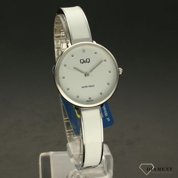 Zegarek damski na bransolecie QQ 'Biały bigiel' F669-201 (1).jpg