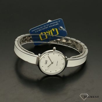 Zegarek damski na bransolecie QQ 'Biały bigiel' F669-201 (3).jpg