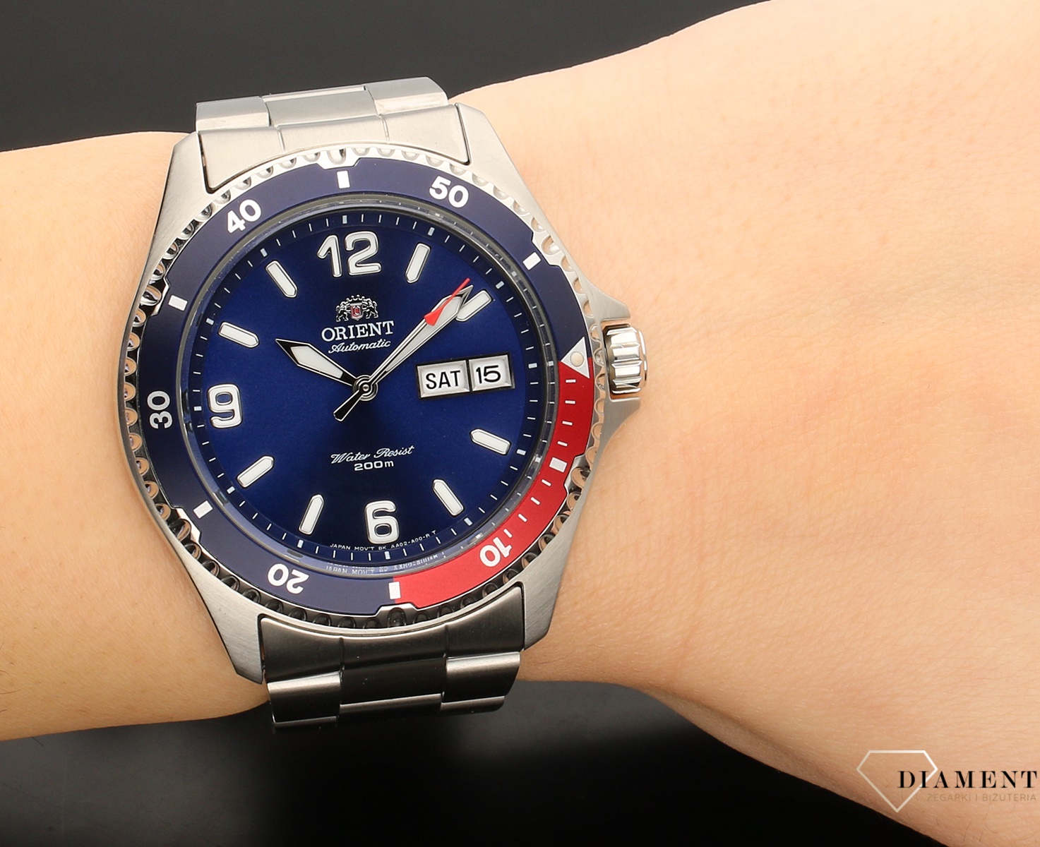 Męski zegarek japoński Orient 200m FAA02009D3 z kolekcji DIVER AUTOMATIC.jpg
