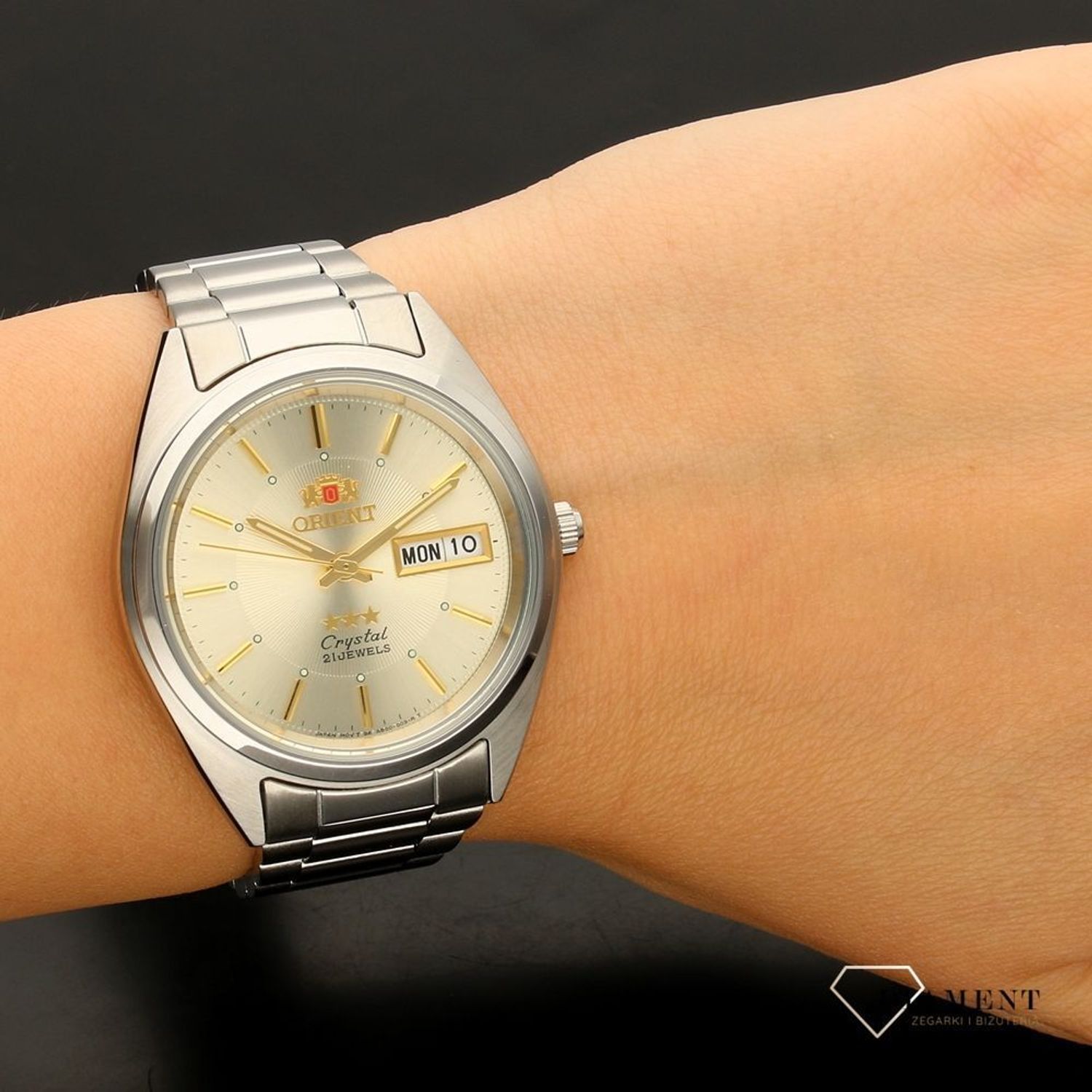 Zegarek męski japoński Orient CRYSTAL 21 JEWELS FAB00006C9 z kolekcji AUTOMATIC.jpg