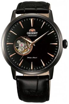 Zegarek męski Orient 2nd Generation Esteem Automatic Open Heart FAG02001B0. Zegarek męski z widocznym mechanizmem. Zegarek męski automatyczny Orient. Zegarek męski automatyczny na czarnym pasku. Męski zegarek automatyczny idealny na prezent..jpg