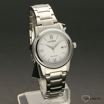 Zegarek damski na stalowej bransolecie Citizen zasilany światłem Eco-Drive FE1220-89A  (1).jpg