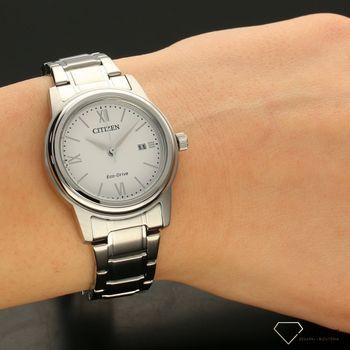 Zegarek damski na stalowej bransolecie Citizen zasilany światłem Eco-Drive FE1220-89A  (5).jpg