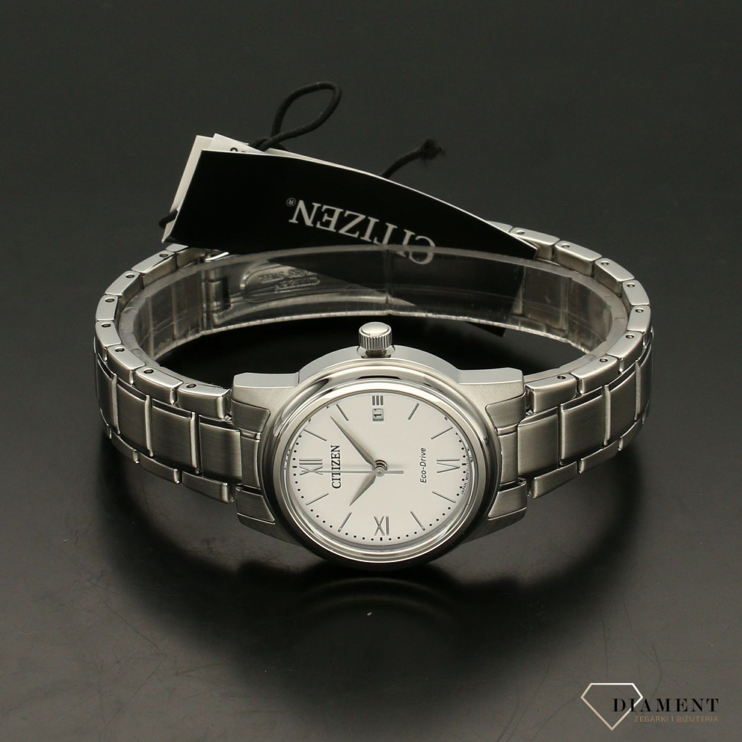 Zegarek damski na bransolecie Citizen zasilany światłem Eco-Drive FE1220-89A.jpg