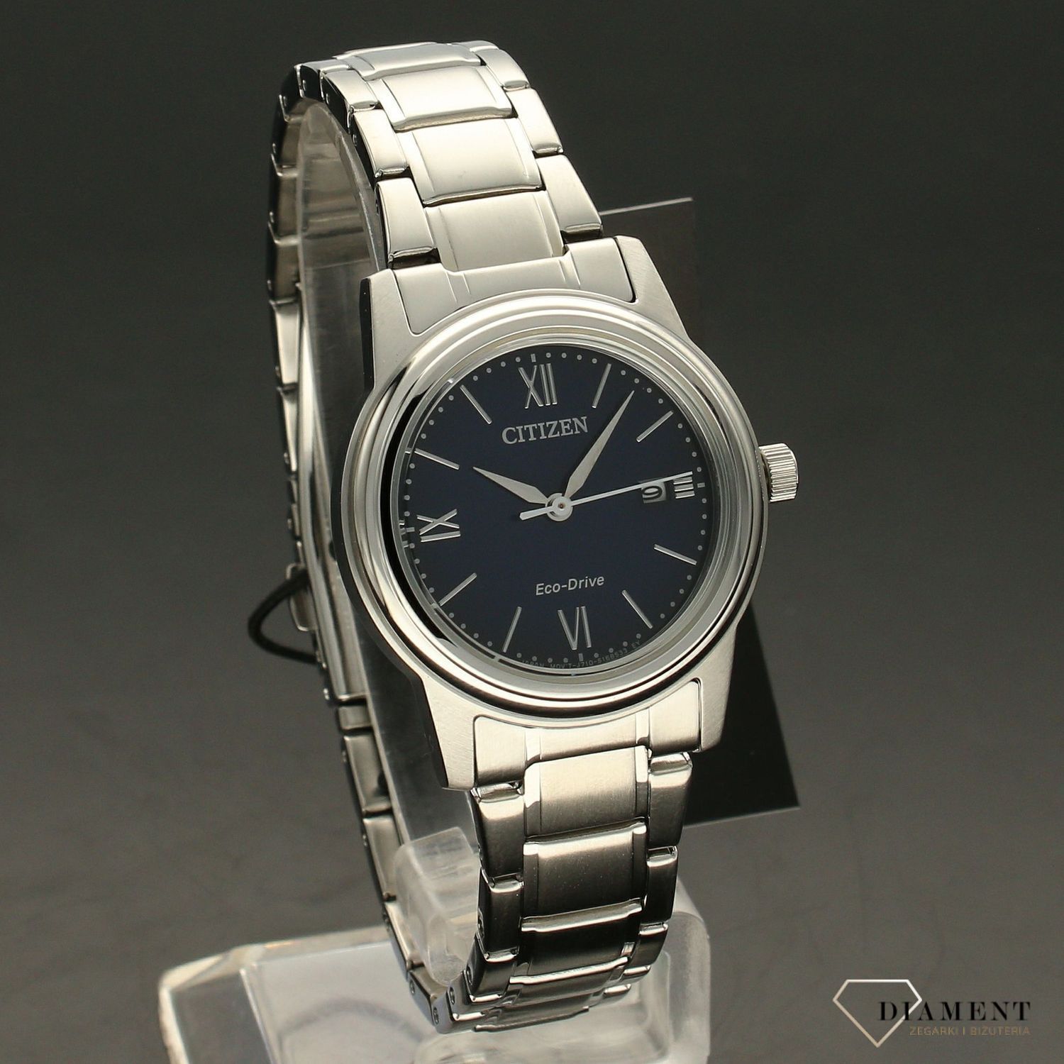 Zegarek damski na bransolecie zasilany światłem CITIZEN FE1220-89L.jpg