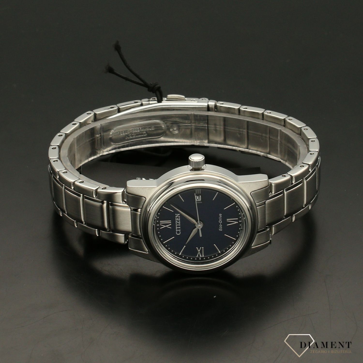 Zegarek damski na bransolecie zasilany światłem CITIZEN FE1220-89L.jpg