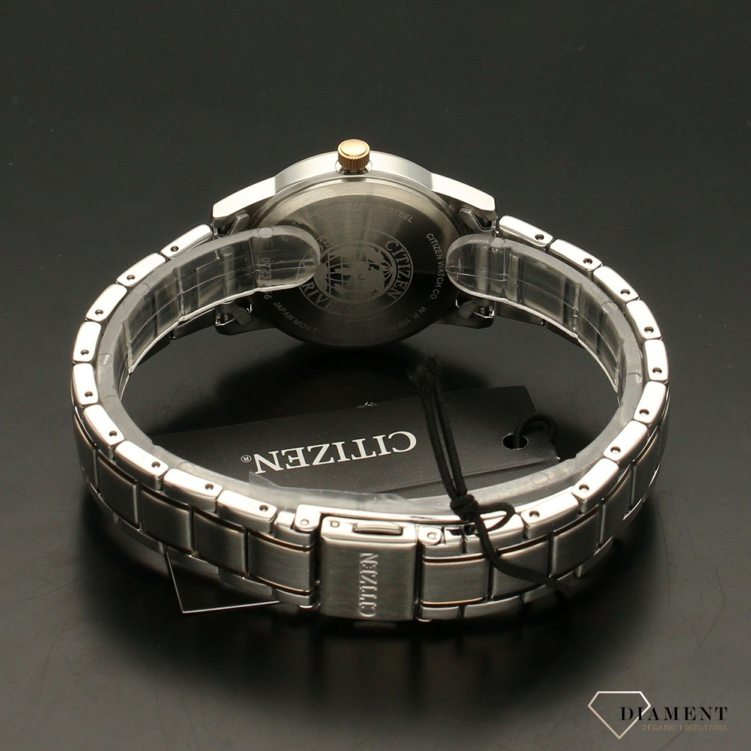 Zegarek damski na bransolecie zasilany światłem CITIZEN FE1226-82A.jpg