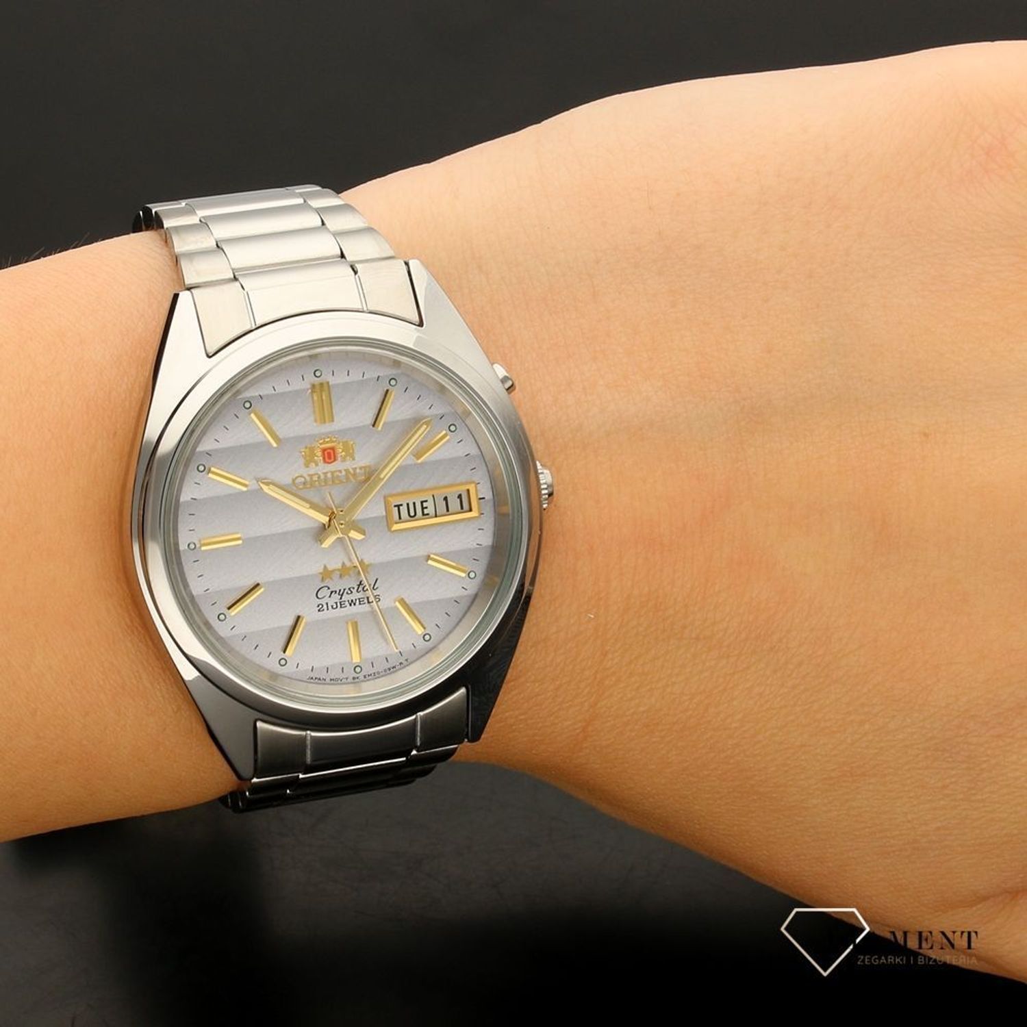 Zegarek męski japoński Orient CRYSTAL 21 JEWELS FEM0401SK9 z kolekcji AUTOMATIC.jpg