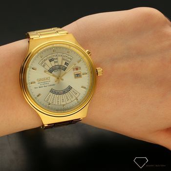 Zegarek męski na złotej bransolecie 'Gold Patelnia' ORIENT FEU00008CW (5).jpg