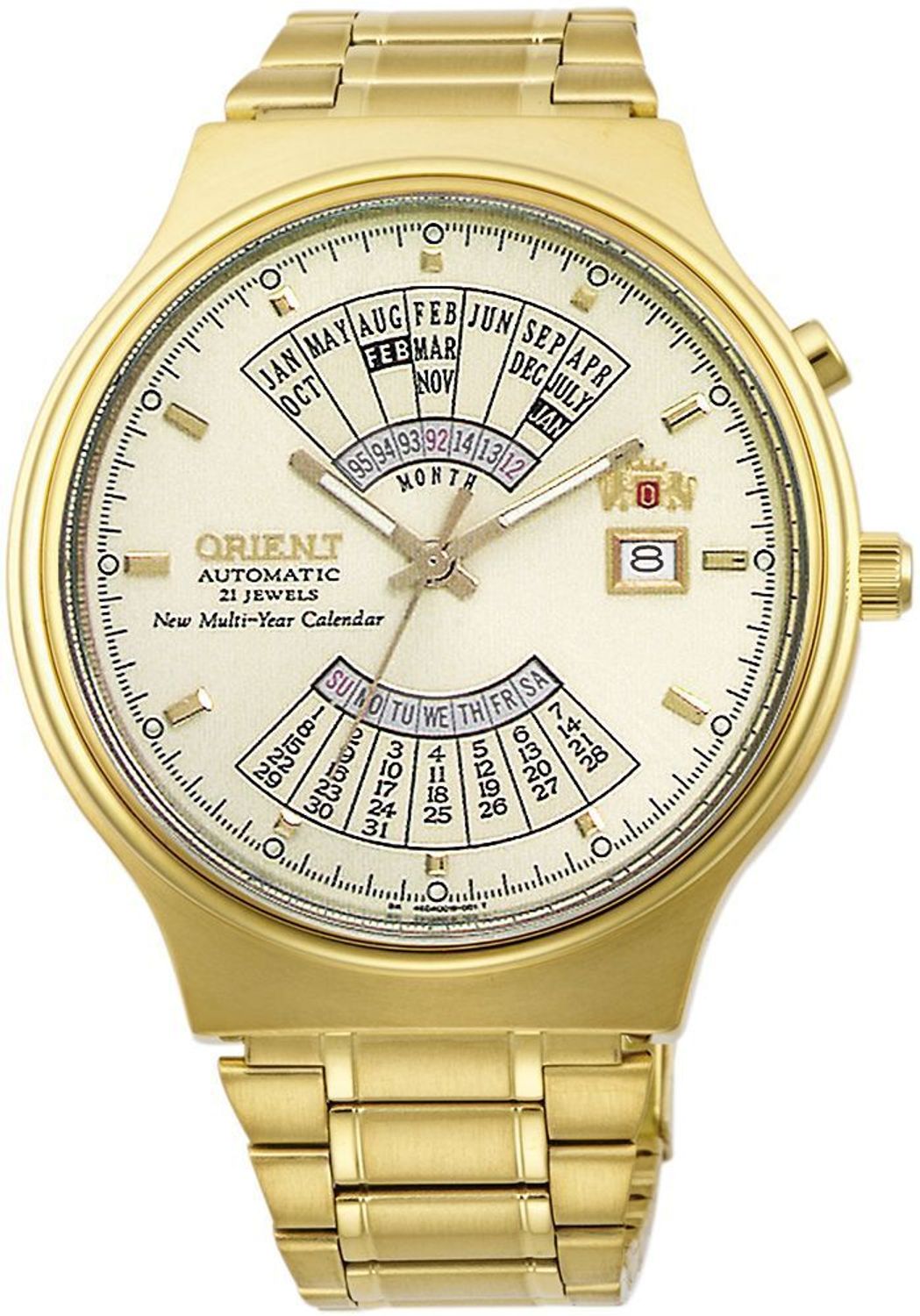 Zegarek męski na złotej bransolecie 'Gold Patelnia' ORIENT FEU00008CW.x1.jpg