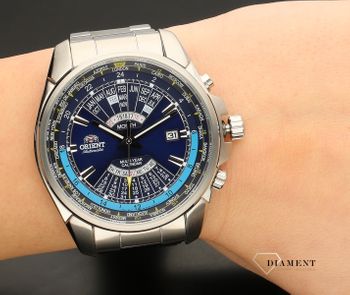 Męski zegarek japoński Orient Multi-year Calendar GMT FEU0B002DH z kolekcji AUTOMATIC (1).jpg