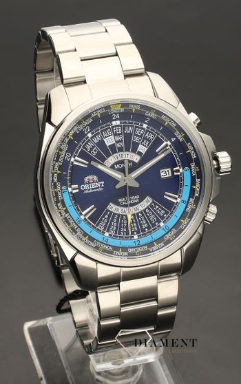 Męski zegarek japoński Orient Multi-year Calendar GMT FEU0B002DH z kolekcji AUTOMATIC (2).jpg