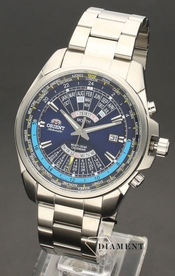 Męski zegarek japoński Orient Multi-year Calendar GMT FEU0B002DH z kolekcji AUTOMATIC (3).jpg