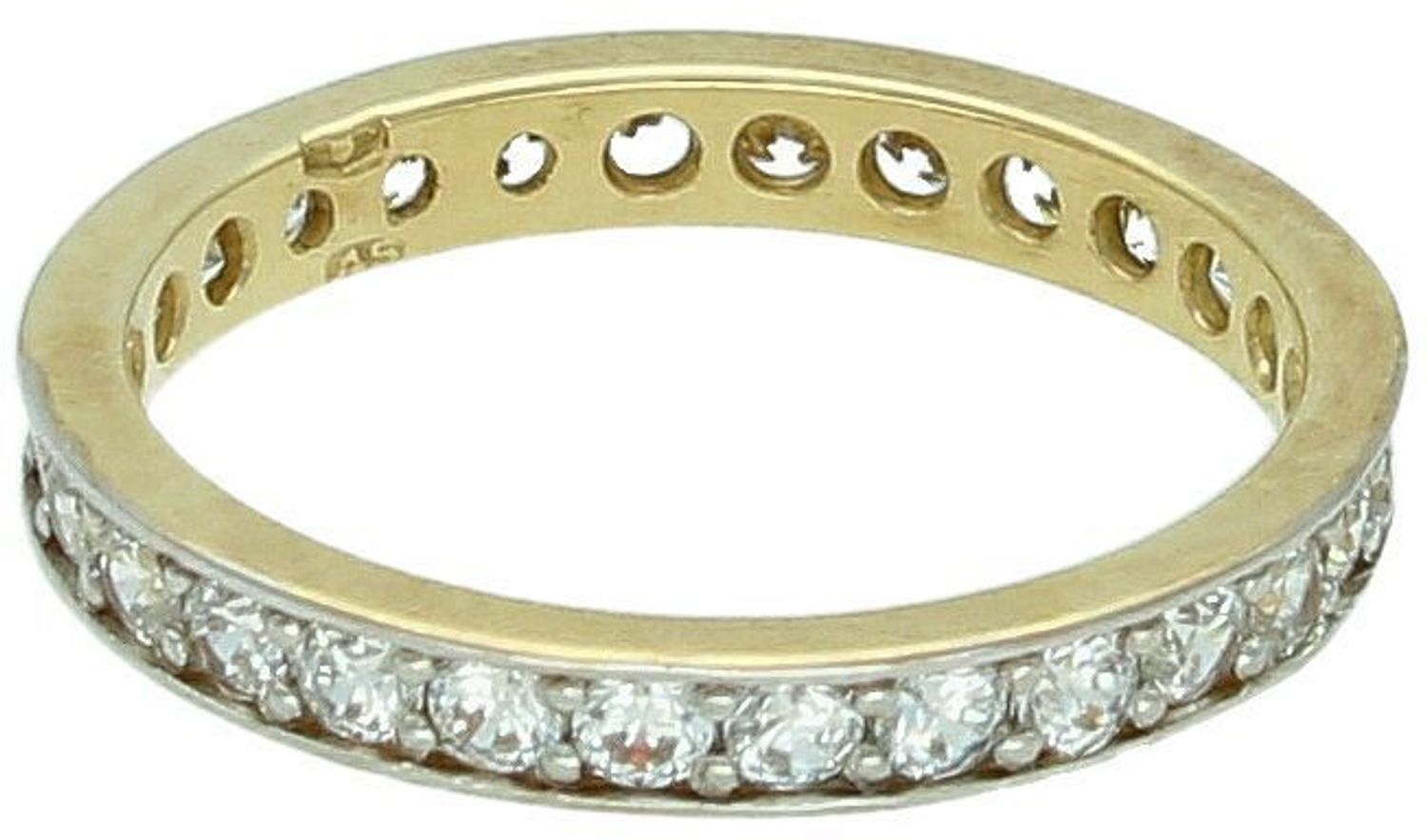 Złoty pierścionek obrączka wysadzana cyrkoniami.jpg