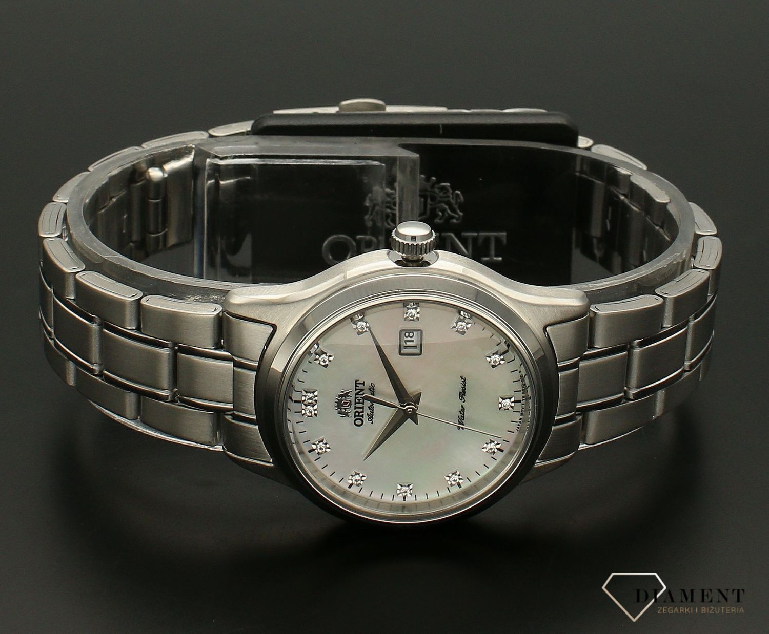 Zegarek damski na bransolecie, mechanizm automatyczny Orient FNR1Q004W0.webp