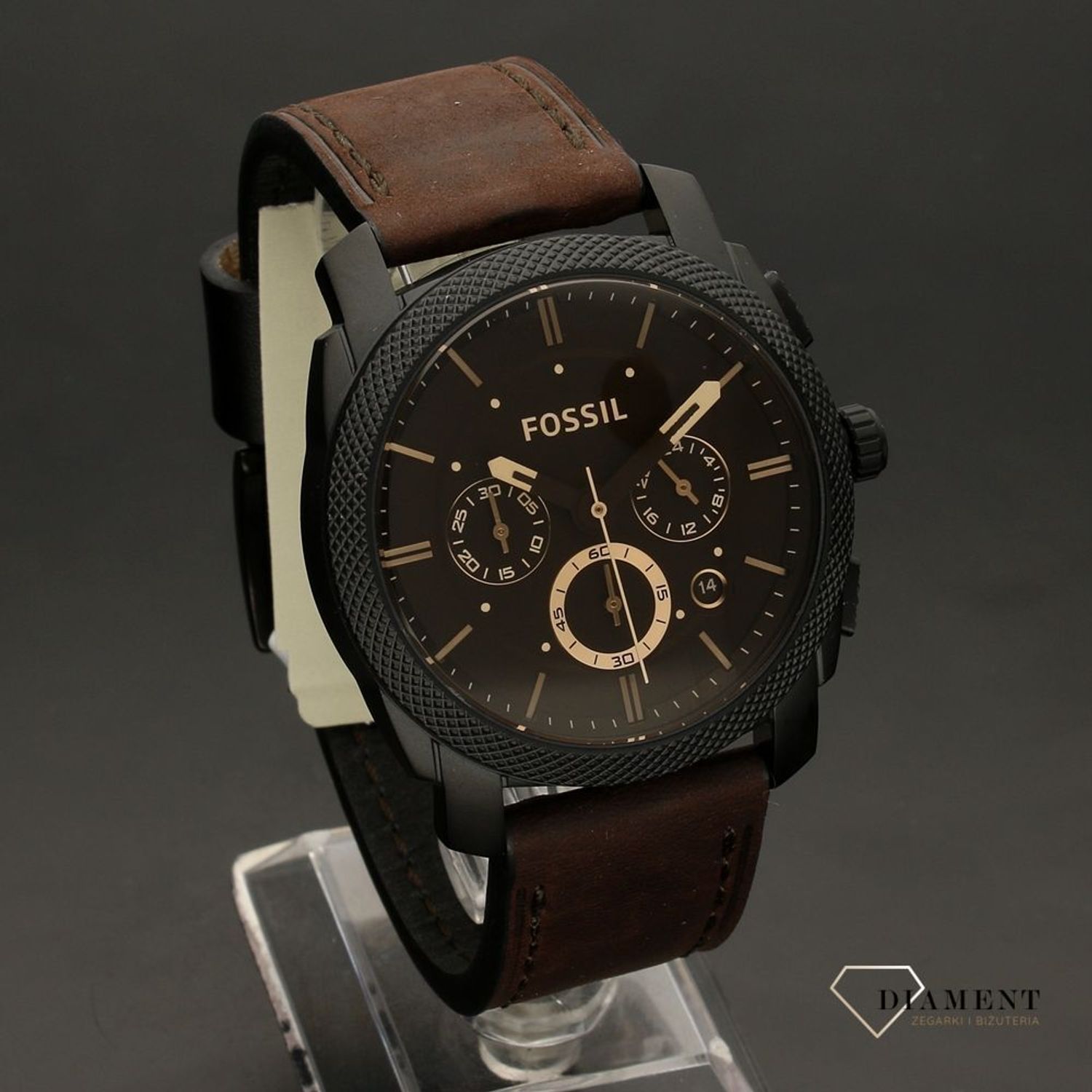 Zegarek męski Fossil Machine Leather FS4656IE.jpg