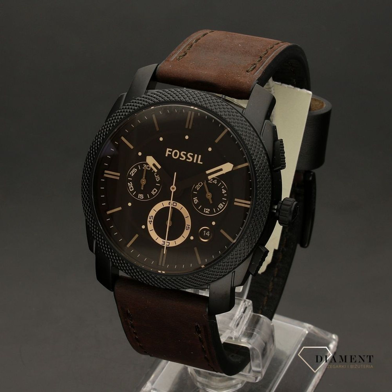 Zegarek męski Fossil Machine Leather FS4656IE.jpg