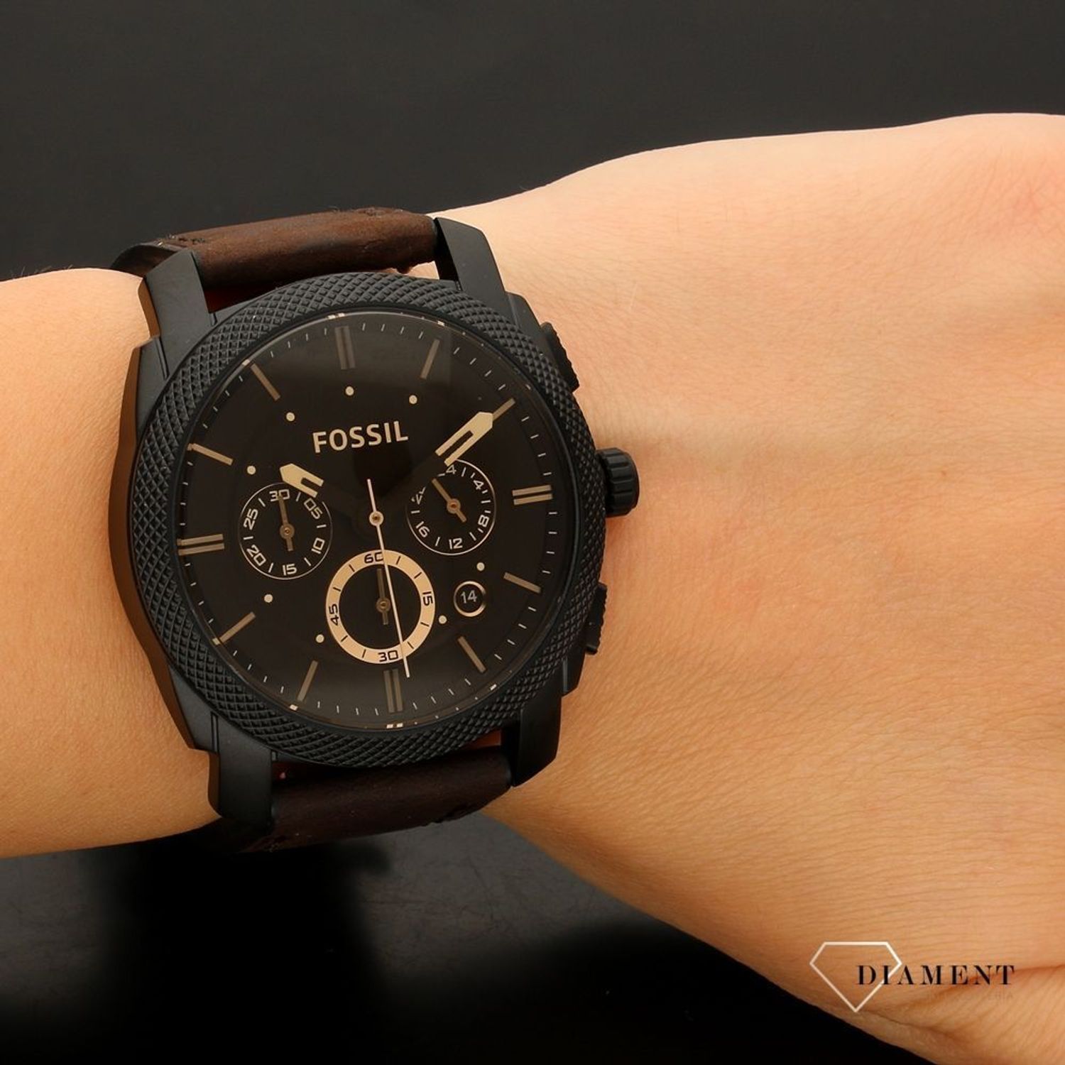 Zegarek męski Fossil Machine Leather FS4656IE.jpg