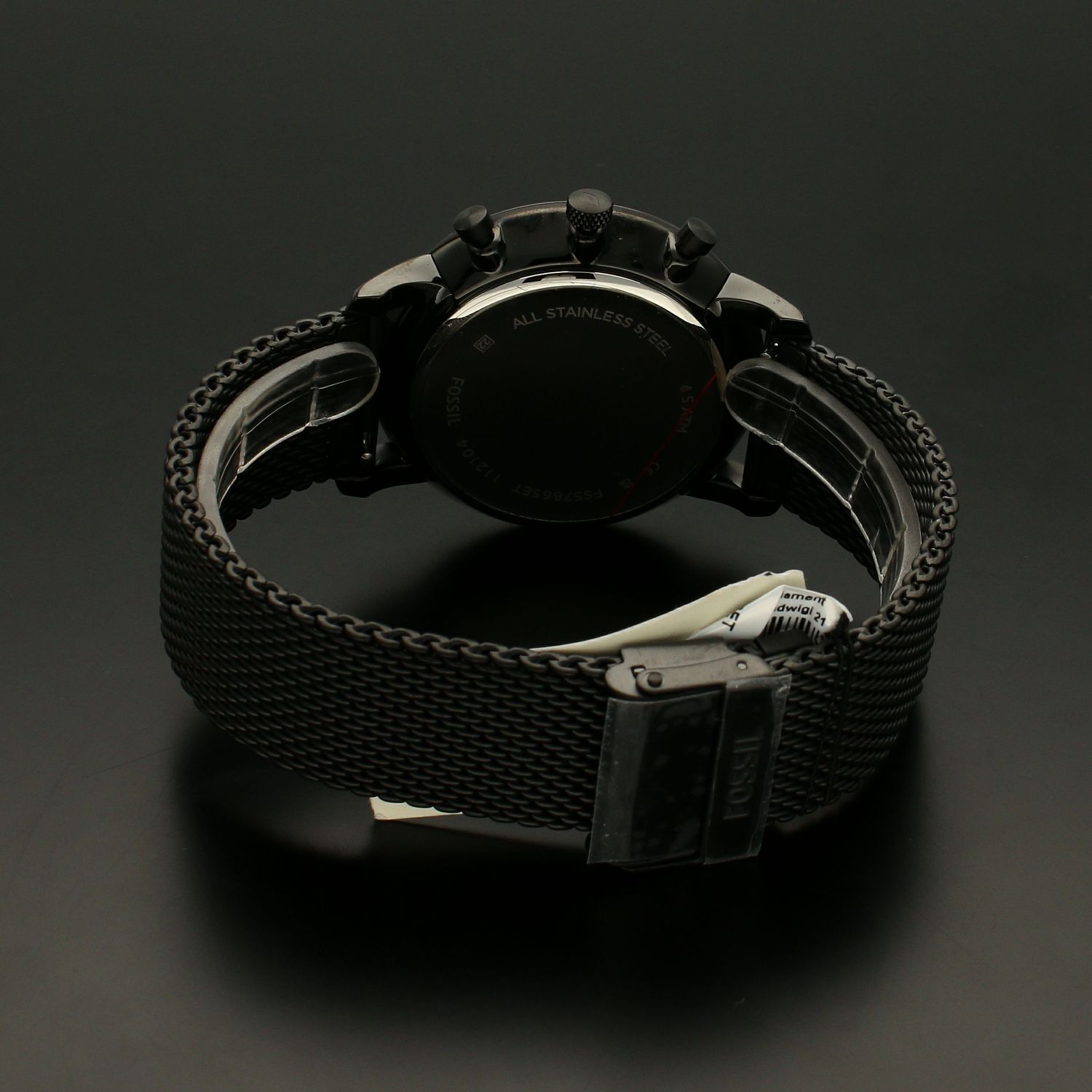 Zegarek męski na czarnej bransolecie FS5786SET w zestawie ze skórzaną bransoletką to trafiony prezent dla mężczyzny  (2).jpg