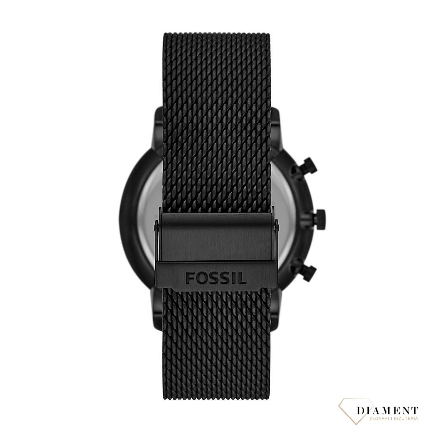 Zegarek męski na czarnej bransolecie FS5786SET w zestawie ze skórzaną bransoletką to trafiony prezent dla mężczyzny  (2).jpg
