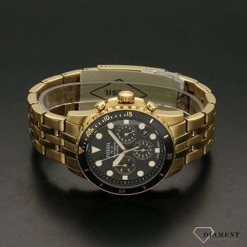 Zegarek męski Fossil FB-01 na złotej bransolecie z czarną tarczą FS5836 ⌚ (3).jpg