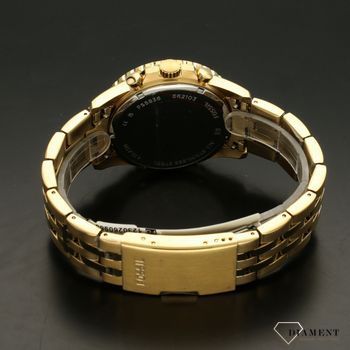 Zegarek męski Fossil FB-01 na złotej bransolecie z czarną tarczą FS5836 ⌚ (4).jpg