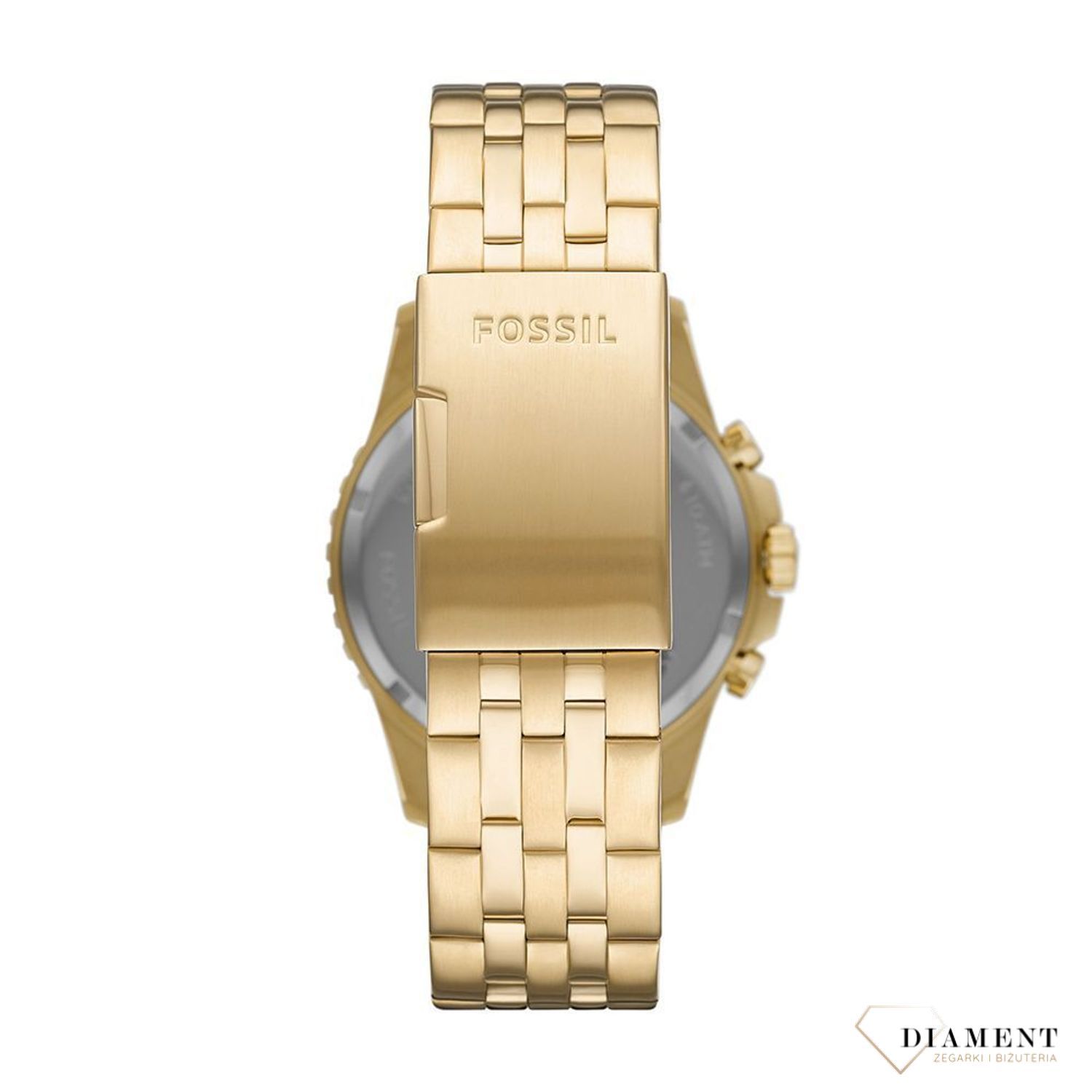Zegarek męski Fossil FB-01 na złotej bransolecie z czarną tarczą FS5836 ⌚  (1).jpg
