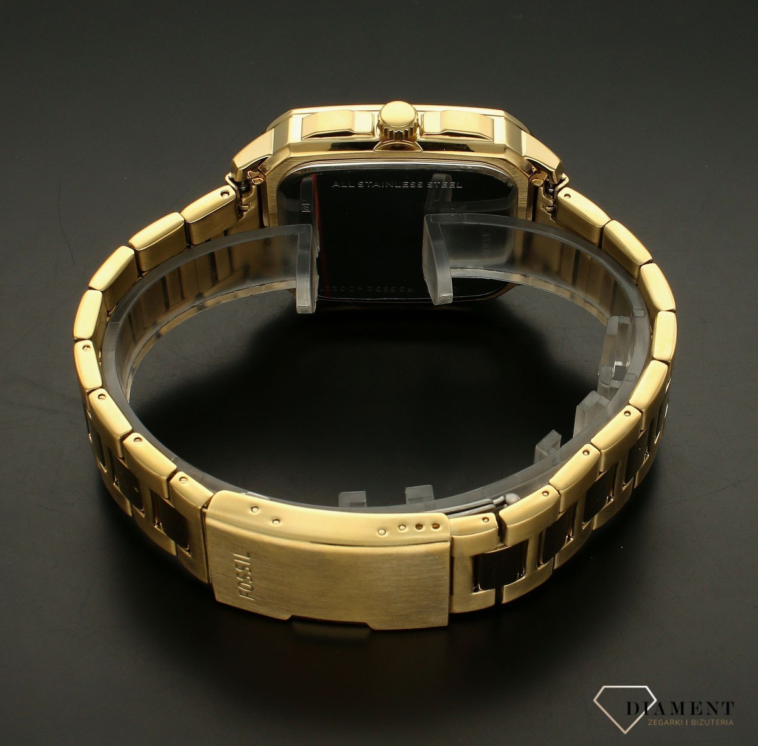 Zegarek męski Fossil INSCRIPTION FS5932. Zegarek męski na bransolecie. Zegarek męski Fossil z kwadratową kopertą. Zegarek męski na bransolecie z wodoszczelnością 5 BAR. Zegarek Fossil z czarną tarczą idealny na prezent..jpg