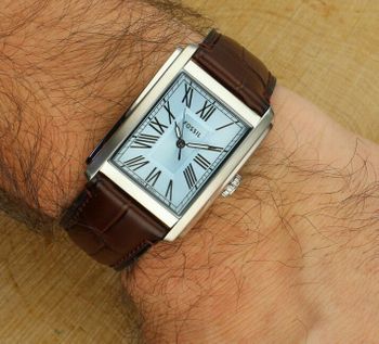 Fossil FS6110 Carraway Brown Croco Leather – klasyczny męski zegarek z niebieską tarczą (1).jpg