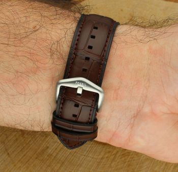 Fossil FS6110 Carraway Brown Croco Leather – klasyczny męski zegarek z niebieską tarczą (4).jpg