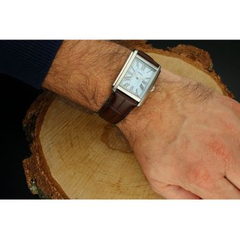 Fossil FS6110 – klasyczny męski zegarek na brązowym pasku, niebieska tarcza, kwarcowy mechanizm, 5 ATM, szkło mineralne. Oryginał, szybka wysyłka (3).jpg